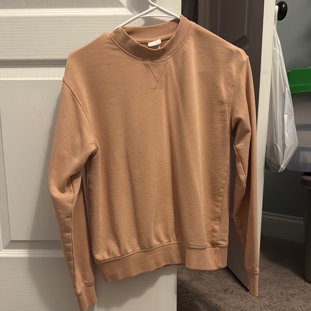 Men's Beige Crewneck Sweater